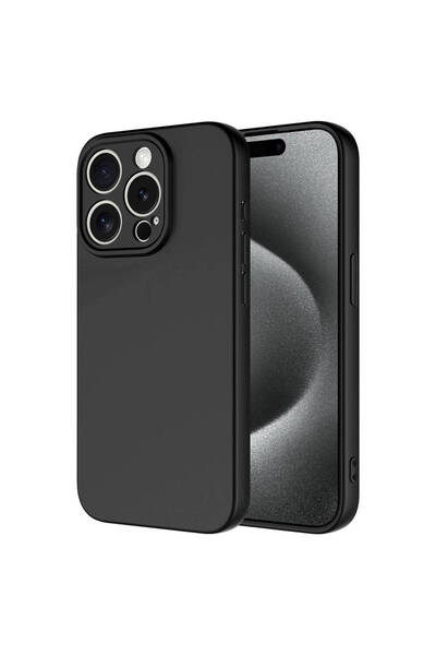 zore iPhone 15 Pro Max Kılıf HNZM Mara Lansman Kapak-Siyah