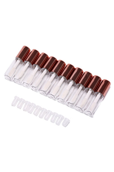 Choice3 red gold 10pcs/lot DIY Lip Balm Tube Container With Cap Empty Lipstic...