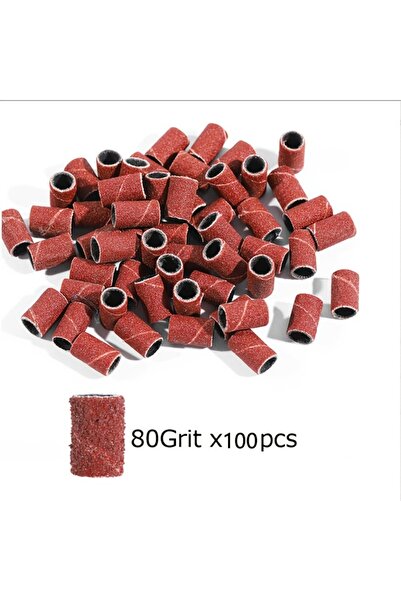 Choice 80 Mesh 100Pcs Bands Polishing Milling Machine Accessories Nail Art Sa...