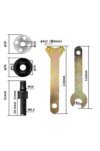 Choice1 5pcs 10mm Electric Drill Conversion Angle Grinder Connecting Rod for ...