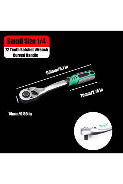 Choice DUTRIEUX 72-tooth-1-4 1pc 72 Tooth Quick Ratchet Wrench 1/2 1/4 3/8 3 ...