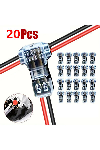 choice2 20pcs 5/10/20PCS Wire Cable Snap In T2 Connector No-solder No-peel Qu...