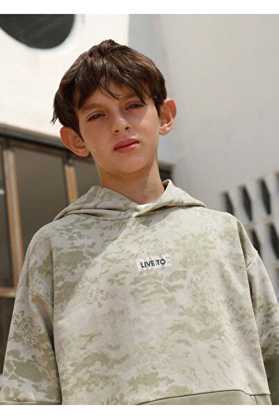 MAYORAL Boy's Hooded Sweatshirt Green