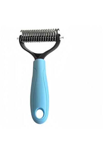 Choice1 S Blue Double Sided Stainless Steel Pet Deshedding Brush Dog Grooming...