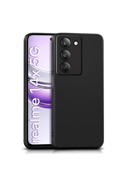bestcase Simple TPU Mat Case For Realme 14x 5G, Black