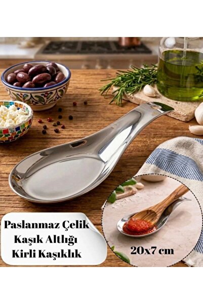 Senz Paslanmaz Çelik Kaşık Altlığı ve Kepçe Dinlendirme