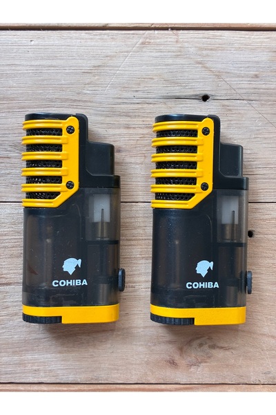 cohiba accessory Cohiba 2li Puro Çakmağı Set olarak 2 Adet 3 Pürmüz Puro Çakmağı
