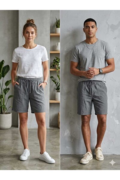 ROG Unisex %100 Pamuk Hambez Doğal Şort - Rahat ve Nefes Alan Tasarım - Bohem...
