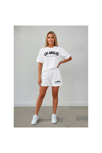 EFFRENATU Women's Black Shorts T-Shirt Set – Comfortable Fit Oversize Summer ...