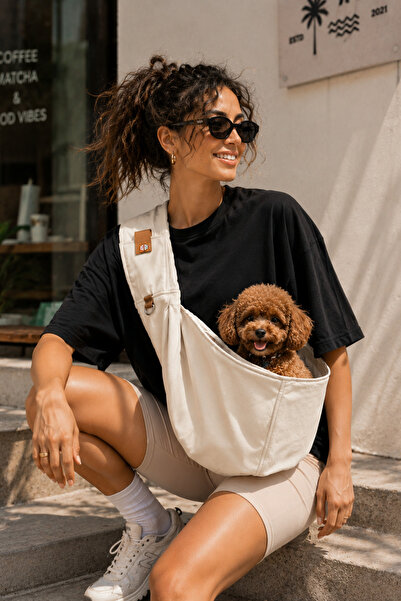 salya store Köpek ana kucağı taşıma çantası, Ayarlanabilir Askı, 0-6Kg köpekl...