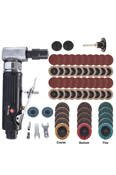 choice2 61pcs set SI FANG Pneumatic Grinder Set 2" Sanding Discs with 1/4" Sh...