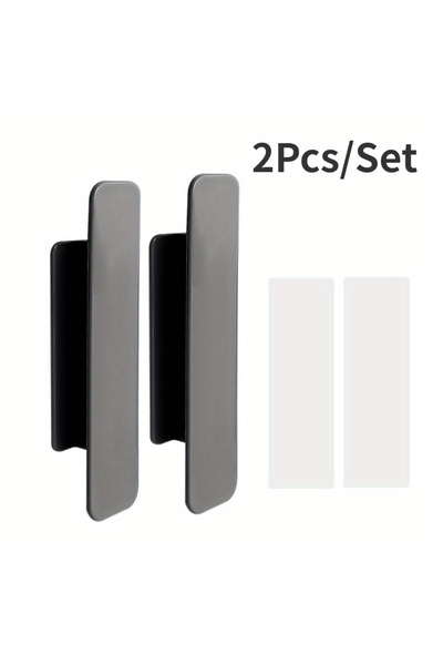 Choice1 black 2 Pack Self-Adhesive Handles - Multipurpose Door, Wardrobe, Win...