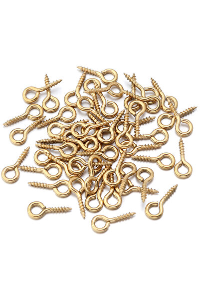choice2 4x8mm 20pcs gold color 20-50pcs/lot Metal Mini Eye Pins Eyepin Eyelet...