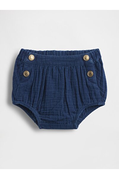 GAP Bebek Koyu Mavi Pamuk Gauze Denim Sailor Şort