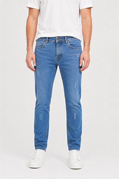 CLASSİCS MEN Black Wood Men's Slim Fit Jean Trousers - 7690