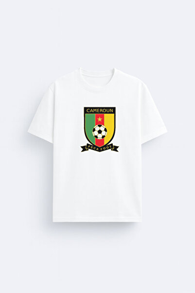 AYDESİGN Tricou alb din țesătură 100% bumbac, imprimat cu echipa națională de...