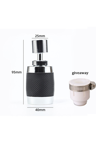 Choice black 360° Rotating Filter Pressurized Universal Faucet 3 Modes Splash...
