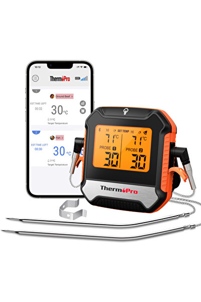 Choice ThermoPro TP904 Bluetooth Wireless 135M Dual Probe Backlit Digital Mea...