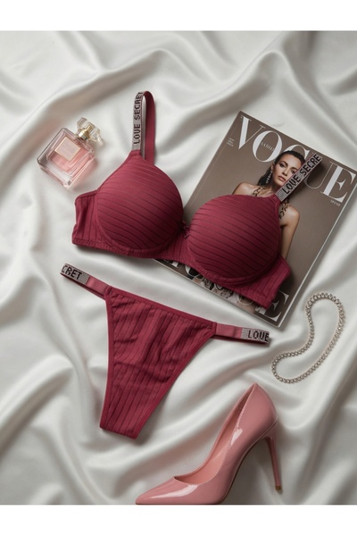 WOMEN'S WORLD FANTASY NEW SEZON PUSH UP TANGA KÜLOT SÜTYEN TAKIM