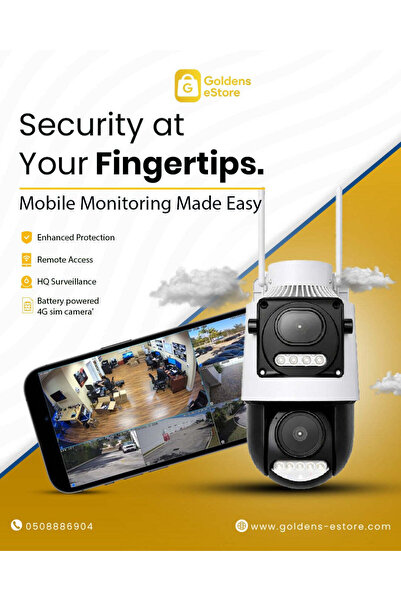 ICAM 365 كاميرا A442 بدقة 4 ميجابكسل + 4 ميجابكسل تعمل بالطاقة الشمسية مع خاص...