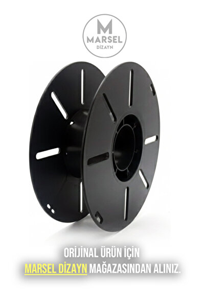 MarselDizayn Boş Filament ve Kablo Makarası - Siyah - 20 cm