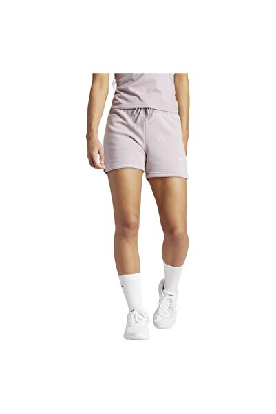 adidas Women's Essentials Monogram Graphic Fleece Shorts XS