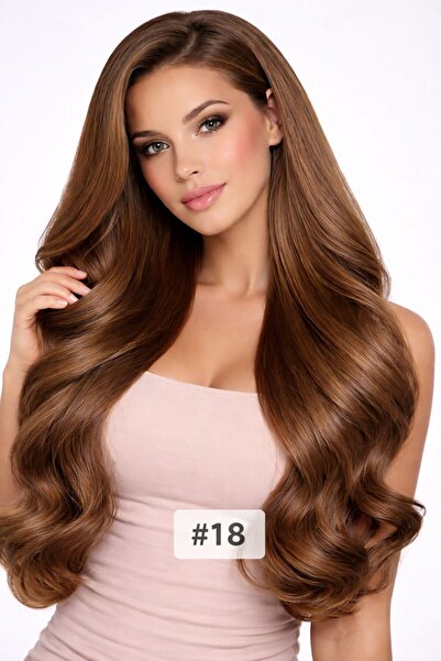Noname Microring Extensions Azra Crown Extensions #18 – Warm brown with golde...