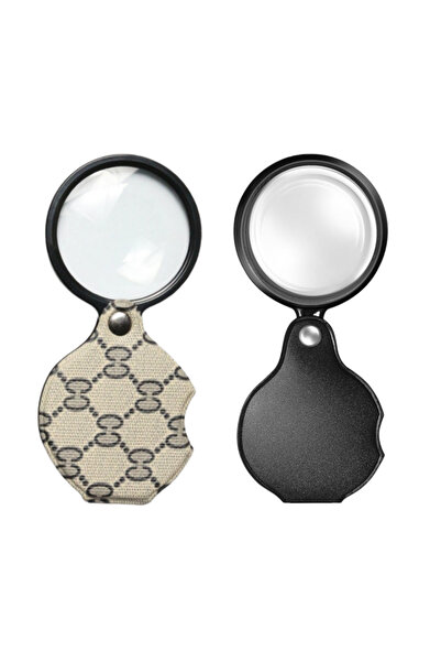 Choice 15x Black Beige 2PCS 15X Magnifying Glass Loupe Small Pocket Magnifyin...