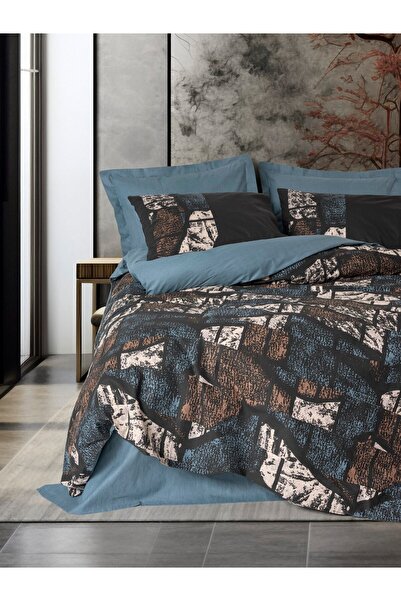 FARİKA Ranforce Double Quilt Cover Set Quilt Cover: 200 X 220 Cm Flat Sheet: ...