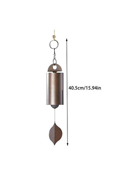Choice1 جرس رياح معدني عتيق الطراز 40.5×6.0×40.5 سم، جرس هادئ ذو رنين عميق لل...