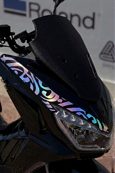 Banxtre Mondial Strada Scooter için. Far Üstü Tribal Dövme Sticker (1 Adet Ta...