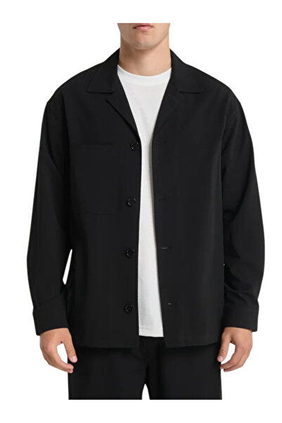 Royal Denim Division Ανδρικό Overshirt Μαύρο Royal Denim Kazuno5150-Black