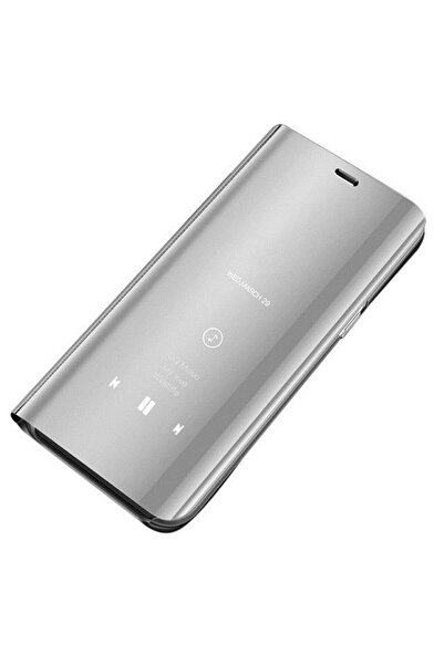 OEM Clear View Cover Samsung Galaxy S7 Ασημί