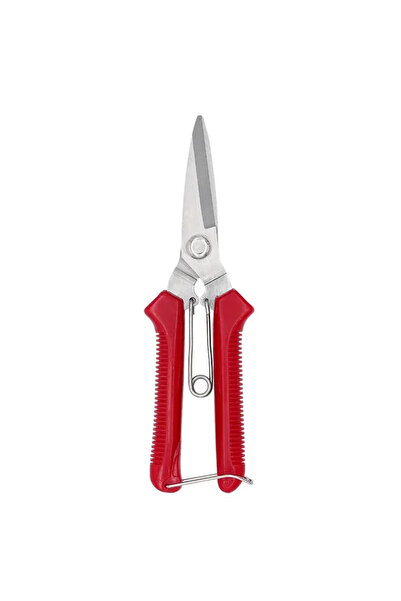 Choice Red 190mm Straight Head Stainless Steel Pruning Shears - Non-slip Hand...