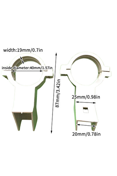 Choice White 1PCS Thickened Plastic Band LNB Holder For Satellite Dishes 20Mm...