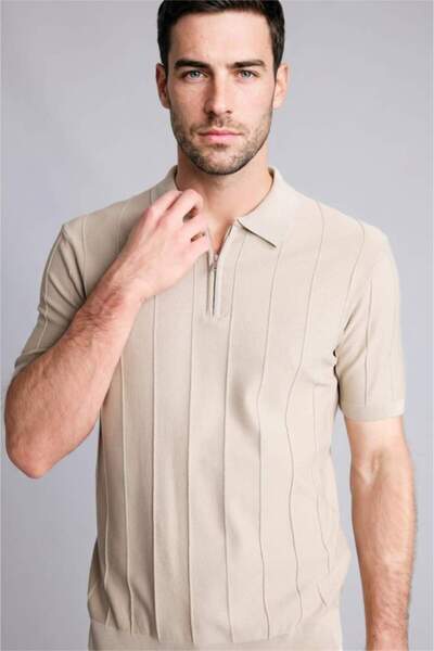 DeFacto Standard Fit Short Sleeve Polo T-Shirt