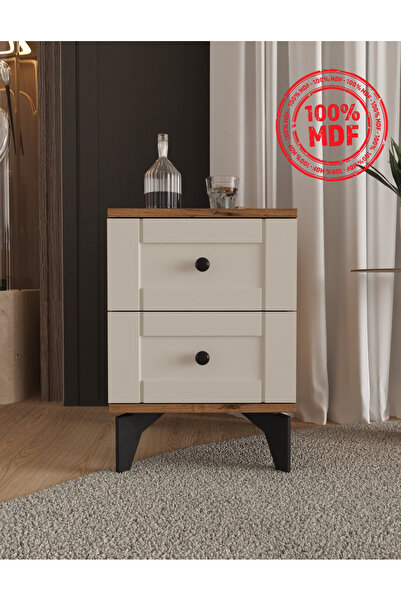 Teen & Bright TOPRAK 2 ÇEKMECELİ KOMODİN - TAMAMI MDF