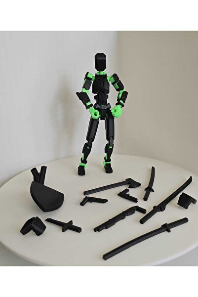Maketo3D Dummy 13cm Eklemli Aksiyon Robot