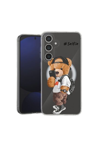 bestcase Husă pentru Samsung Galaxy A56 cu design Selfie Ursuleț, TPU anti-șo...