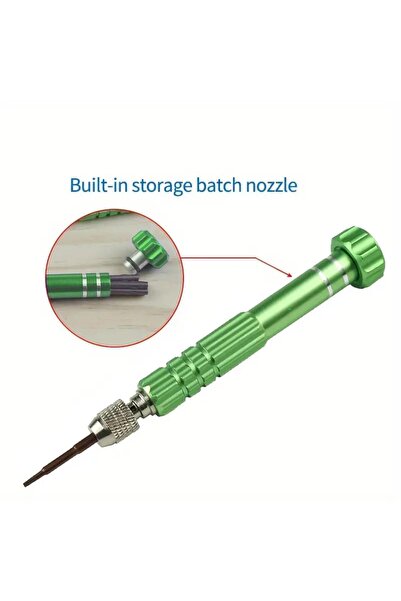 choice2 green 1pc 5-in-1 Multifunctional Small Screwdriver Kit Repair Tool fo...