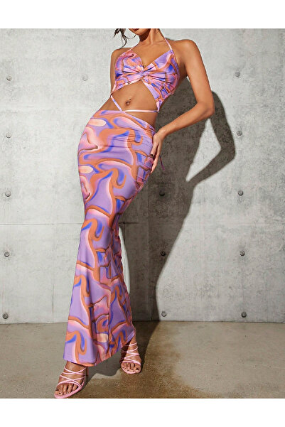 Evendi Long dress, Mix colors
