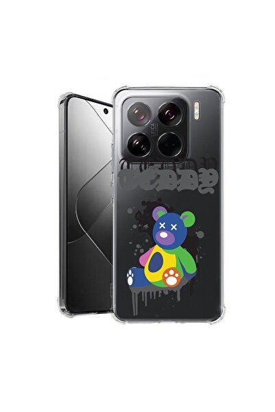 bestcase Калъф за Xiaomi 15, Удароустойчив 1.5ММ, Пастелни цветове с мечета, ...