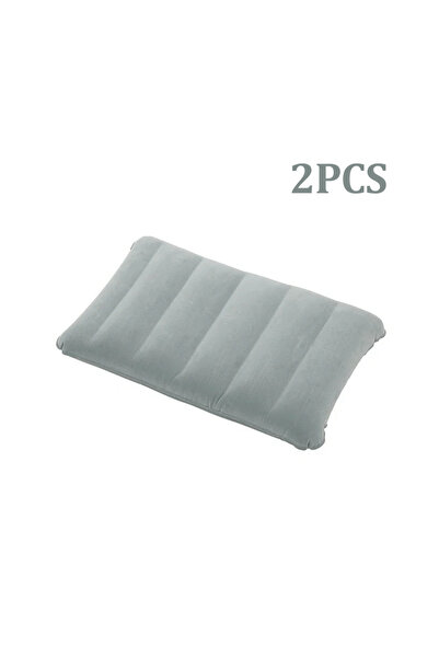 Choice7 Grey-2pc 47x30cm Air Cushion Pillows Outdoor Camping Sleep Cushion Fo...