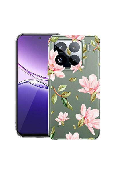 bestcase ¬Æ Clear Slim Silicone Case Compatible with Xiaomi 15 Pro, Flowers C...