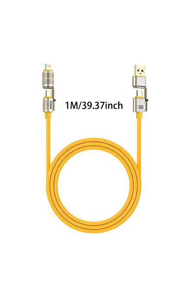 Choice كابل شحن 4 في 1 من النوع C بطول 1 متر - 39.37 بوصة، 240 واط، شحن فائق ...