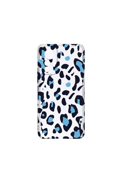 bestcase Прозрачен силиконов калъф 2ММ, съвместим с Xiaomi 13 Lite, със син л...