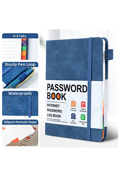 Choice1 Dark blue New Password Keeper Book Computer Password Organizer Book W...