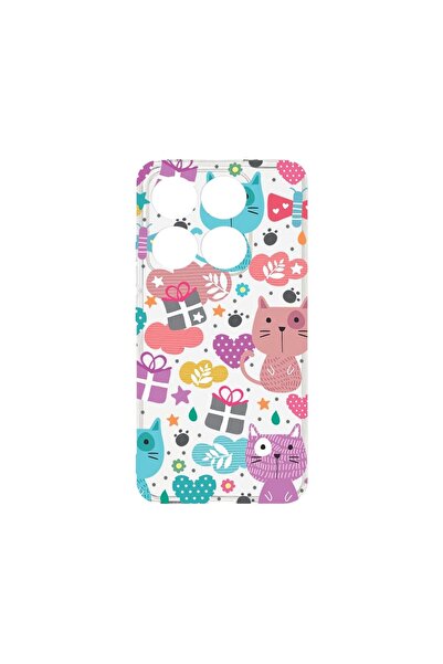 bestcase Θήκη για Xiaomi 14T, BestCase™ Διαφανής Σιλικόνη 2MM, Χαριτωμένη Γάτ...