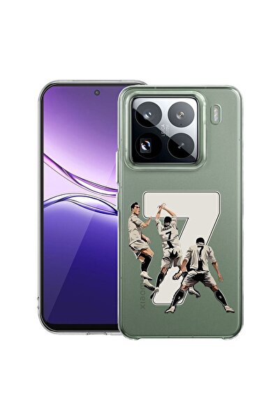bestcase ¬Æ Husa Clear Slim Silicon Compatibila cu Xiaomi 15 Pro, Football Pl...