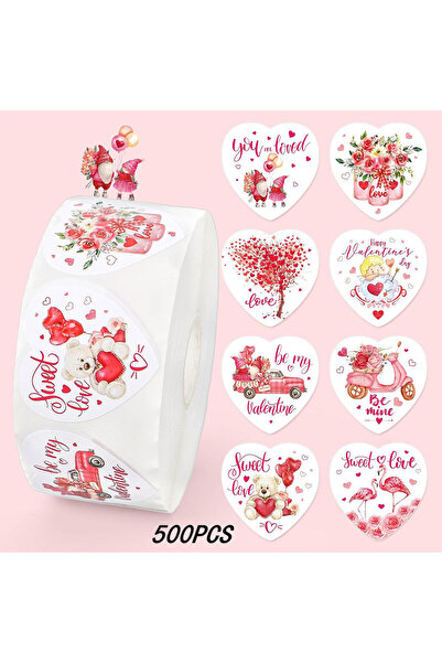 Choice1 1 بوصة - 500 قطعة، 100-500 قطعة، ملصقات عيد الحب - ملصقات على شكل قلب...